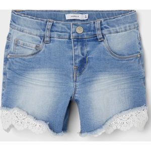 NAME IT NKFSALLI SLIM DNM SHORTS 5372-HA NOOS Meisjes Broek - Maat 128