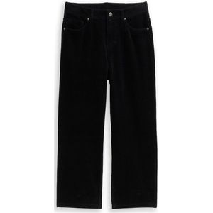 TOM TAILOR - Broek - Zwart - Corduroy - Baggy Pasvorm