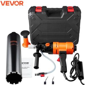 Video + HGandleidiign Boormachine -Diamant Boor - Spiraalboor - Betonboor - 4 In 1 Bit - 1500W - 400mm - 102mm - Met Koffer