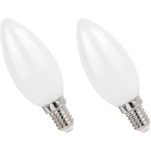 Spectrum - LED Lamp - E14 - 4W - 230V - 410 Lumen - 4000K Neutraal Wit - 2 Stuks