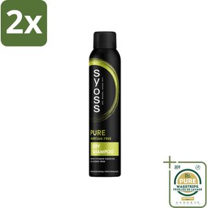 SYOSS - Pure Fresh Droogshampoo - Shampoo - Langdurige Styling - 200ml - Voordeelverpakking - 2 stuks - Haarverzorging - Sjoss