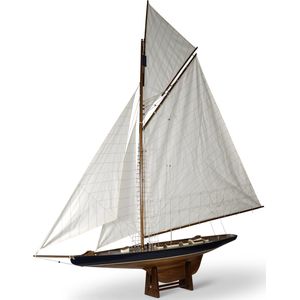 Authentic Models - America's Cup Columbia 1901, Large - boot - schip - miniatuur zeilboot - Miniatuur schip - zeilboot decoratie - Woonkamer decoratie