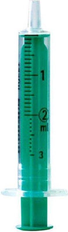 Injekt - 2 ml - Wegwerpspuiten met Luer-aanzet - 100 stuks