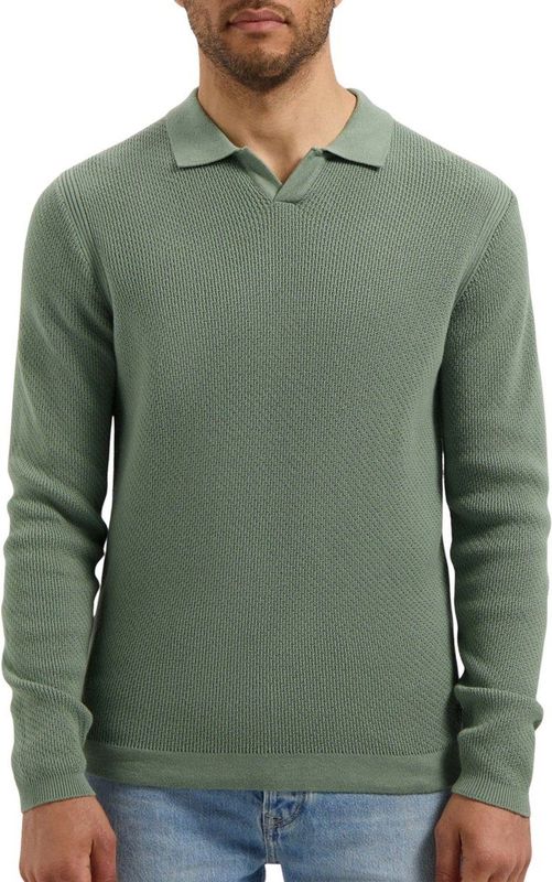 Dstrezzed - Kostas - Longsleeve Polo - Groen - Heren