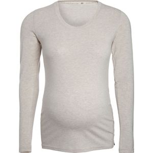 Baby's Only Zwangerschapstop lange mouw Glow - Zwangerschapsshirt gemaakt uit 96% viscose en 4% elastaan - Longsleeve dames - Ecru - S