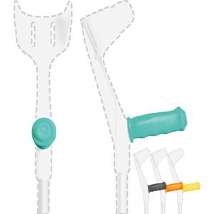 Loopkrukken - MySleeve - Antislip - Gelkussen - Handgreep