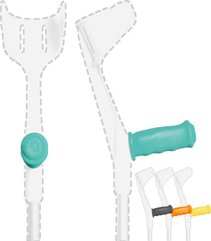 Loopkrukken - MySleeve - Antislip - Gelkussen - Handgreep