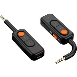 Bluetooth Receiver Aux - Ontvanger - Carkit - Zwart