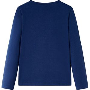 Kindershirt lange mouwen - Maat 92 - Marineblauw