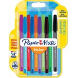 Paper Mate InkJoy 100ST balpennen | medium punt (1,0 mm) | leuke kleuren | 10 stuks