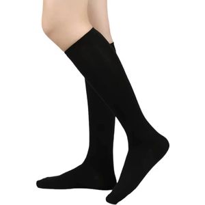 CHPN - Compressiekousen - Compressie sokken - Steunkousen - Compressie kousen - Sportsokken - M/L - 41/46 - Compressie - Zwart - Ondersteunende kousen - Reissokken - 1 paar - Unisex