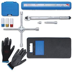 Wielverversingsvoordeelset 9-delig met Momentsleutel en Velgenbeschermers