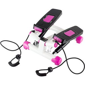 Diagonale stepper met kabels wit en roze HMS S3033