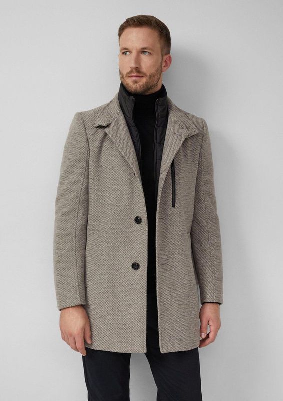 s.Oliver - Outdoor-Mantel - Lange Jas - Wolmix