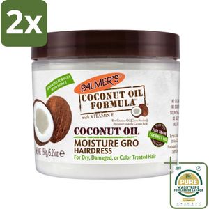 Palmers - Coconut Oil - Crèmespoeling - 150 ml - Voordeelverpakking - 2 stuks - Haarcrème - Haarspullen