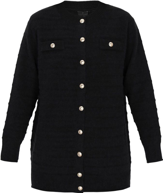 DreiMaster - Classic - Gebreid Vest - Zwart