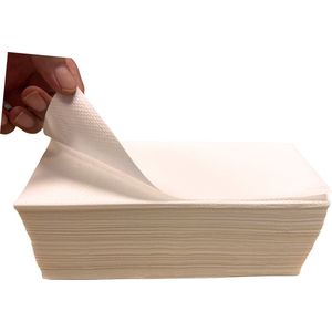 Premium - Handdoekpapier Z-vouw hoogwit - 2-laags - Servetten - 21x24 cm - 3200 vel per doos - 20 pakken per doos - dispenser geschikt- wegwerphanddoeken - wegwerppapier