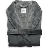 ZoHome Cara Badjas Lang - Fleece - Maat L - Dark Grey