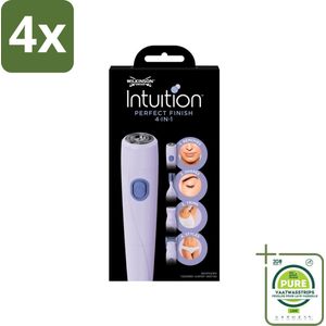 Wilkinson Sword - Trimmer - Intuition Perfect Finish 4-in-1 - Gezicht en Lichaam - 1 scheerapparaat - Voordeelverpakking - 4 stuks - Scheerapparaat - Trimmer