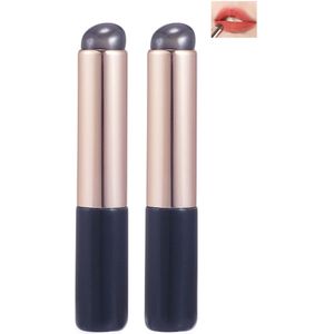 Premium siliconen make-upkwastenset - 2 zeer elastische make-upkwasten voor lippenstift, lipgloss, lippenstift en concealer