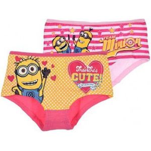 Minion - Onderbroek - Licht en donker Roze - Duopack - 2/3 jaar - Maat 92/98