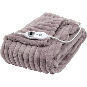 XXL - Elektrische Warmtedeken - Donkerbruin - 130x180 cm - 9 Warmtestanden