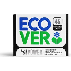 Ecover - All-In-One Power - Vaatwastabletten - Extra Krachtige Reiniging - Natuurlijk Duurzaam