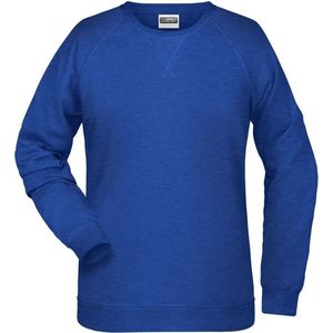James and Nicholson Dames/dames Raglan Sweatshirt met lange mouwen (Inktmelange)
