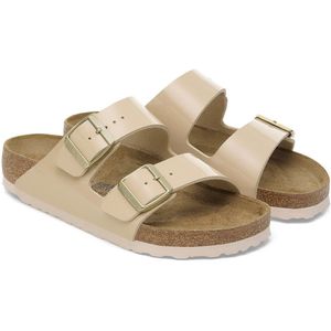 BIRKENSTOCK - Arizona Birko-Flor Lack - Sandalen - Zwart - Birko-Flor