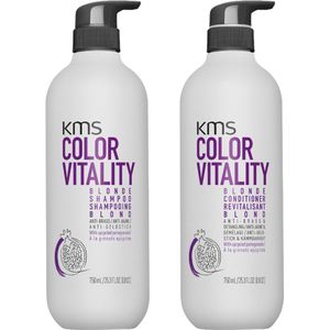 KMS ColorVitality Blonde Shampoo + Conditioner 750ml