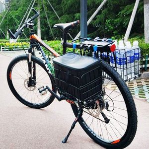 Fietsmand voor, zwart, opvouwbaar, hondenmand, fietsmand voor aan de voorkant met boodschappentas, stuurmand, fietsmandset, bagagedrager, draagkracht als boodschappenmand