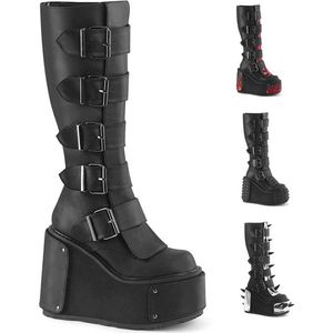 DemoniaCult - TRANSFORMER-800 Plateau Laarzen - US 7 - 37 Shoes - Zwart