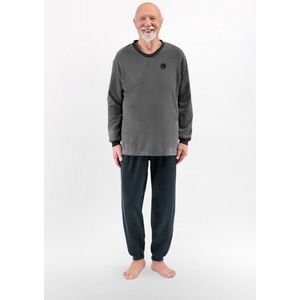 Martel Ryszard lange pyjama uit frottee katoen - warming pyjama, grijs L