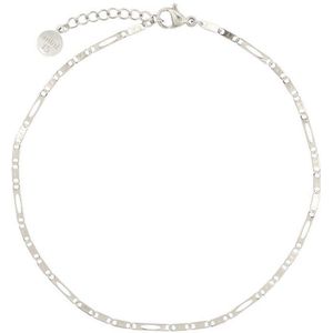 Mint15 Enkelbandje fijne schakel - Zilverkleur RVS/Stainless Steel