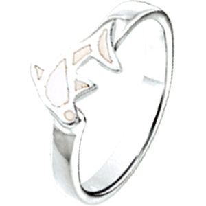 Kinderring met Witte Dolfijn | Zilver Wit | 925 Zilver
