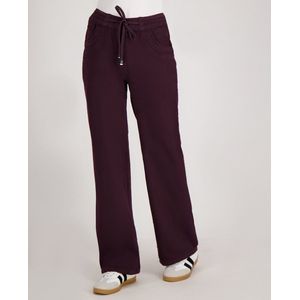 Je m'appelle Dames Broek Straight fit Met stretch - Rood - Maat M