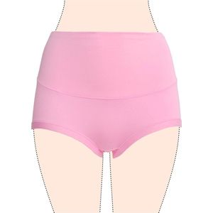 Dames slips 3 pack hoog model roze M