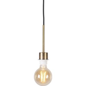 QAZQA combi - Moderne Hanglamp - 1 lichts - Ø 60 mm - Brons - Woonkamer | Slaapkamer | Keuken