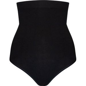 MAGIC Bodyfashion High Waist Comfort Thong Dames Corrigerend ondergoed Zwart - Maat M