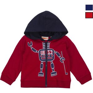 Trui met print van robot voor babyjongens