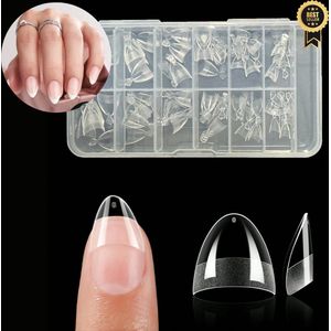 GUAPÀ® Nageltips Transparant 120 pcs - Plaknagels - Nepnagels - Nagelverlenging Acryl en Gel - BIAB - C Curve Nails - 120 pcs Transparant False Nails