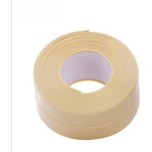 Badkitstrip zelfklevend, 3 rollen kitstrip, kitband, waterdicht badkamerkit, kitband voor toilet, badkuip, douche, hoekmuur, keuken (één rol is 3,2 meter lang en 3,8 centimeter breed)