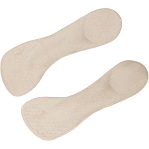 TheLau - Damesschoenen met hoge hak, Antislipkussentjes, Flanellen antislip, Booginlegzolen, Comfortabel (abrikoos)