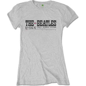 The Beatles Dames Tshirt -XL- Budokan Set List Grijs