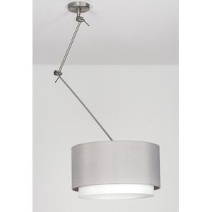 Lumidora Hanglamp 30721 - BERLIN - E27 - Grijs - Staal - ⌀ 47 cm