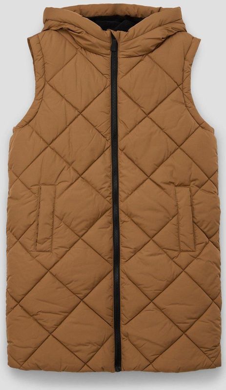 Bodywarmer - Gevoerde Capuchon - Effen - Ritssluiting - Losse Pasvorm