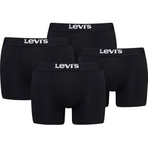 BOXERS 4-pack Levi's effen herenboxershorts, gemaakt van biologisch katoen