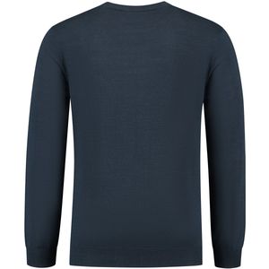 Ballin Amsterdam - Heren Regular fit Knitwear Crewneck LS - Navy - Maat L