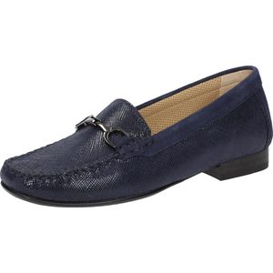 Sioux - Cortizia 8140070 - Instapper - Blauw - Leer - Rubberzool