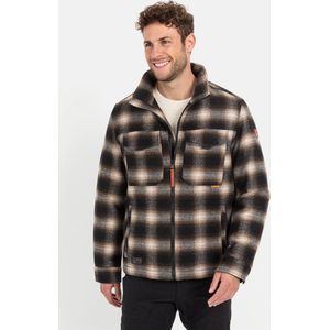 Camel Active - Blouson Jas - Ruitpatroon - Wolmix - Camel